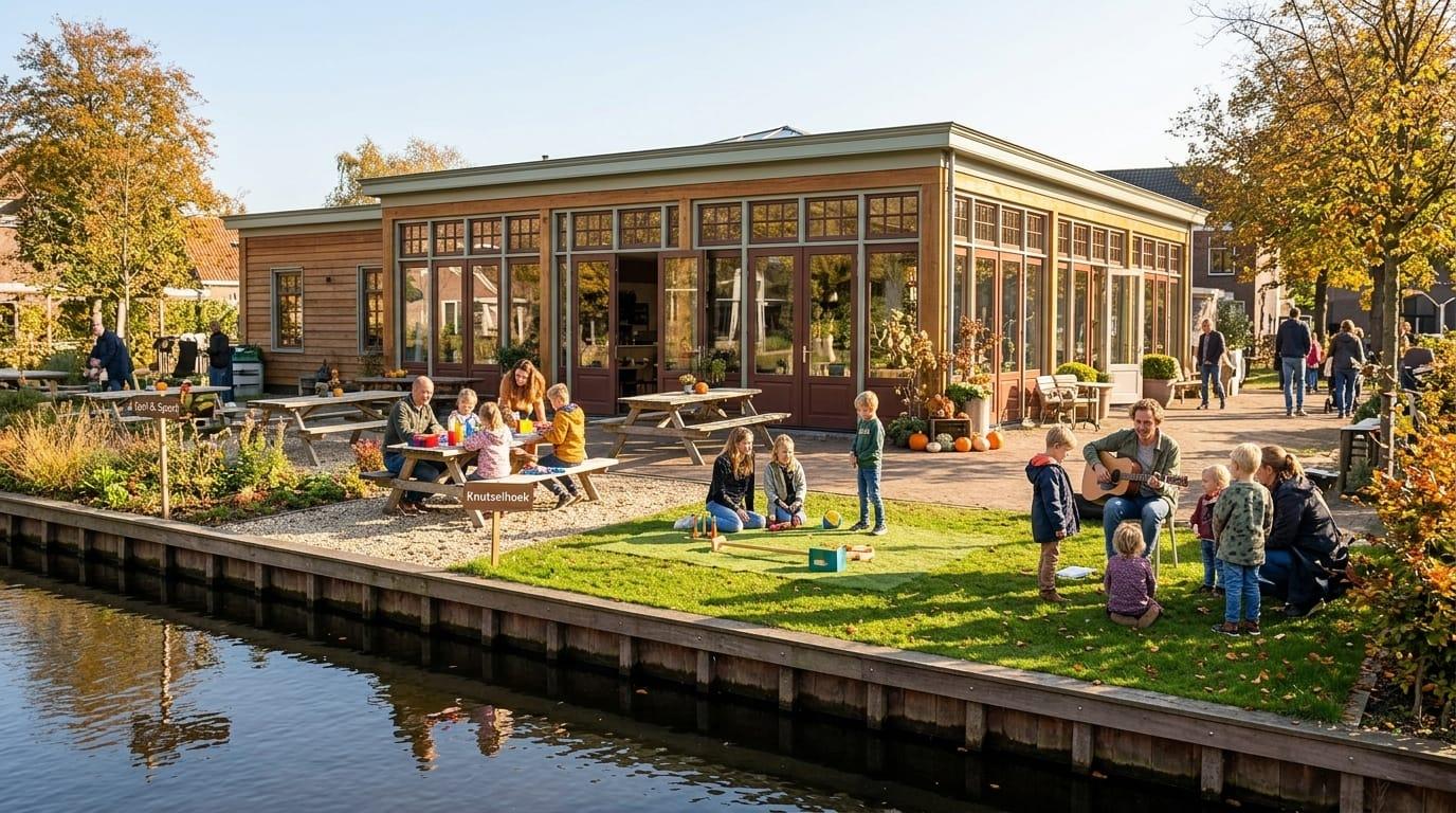 Knutselen, spelen en muziek maken bij Paviljoen Loef